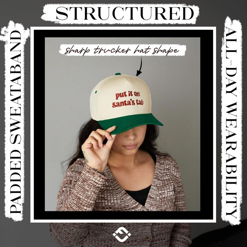 Funky Junque Vintage Canvas Snapback Hat - Adjustable 2 Tone Cap for Men Women - Put It On My, Cowboy, Girl Dad, Funny - Image 5